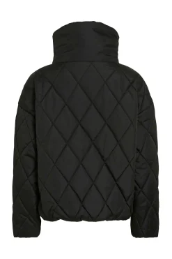 Abrigo acolchado cuello chimenea
