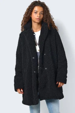 Abrigo largo teddy