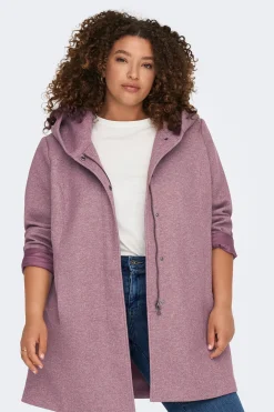 Abrigo midi de paño talla grande