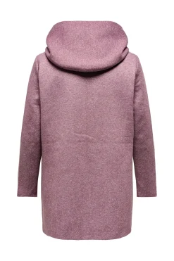 Abrigo midi de pa&ntilde;o talla grande