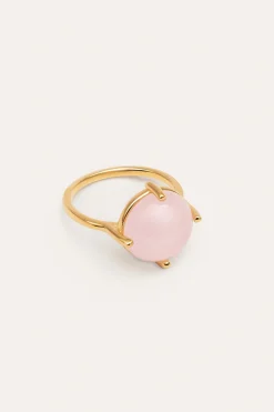 Anillo Celebrate Pink Baño Oro