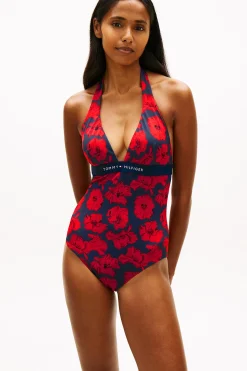 Bañador halter estampado floral