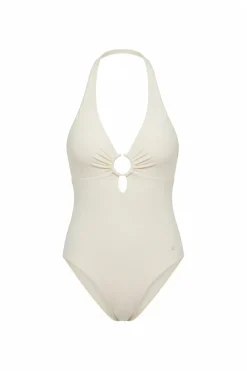 Ba&ntilde;ador moldeador escote profundo blanco