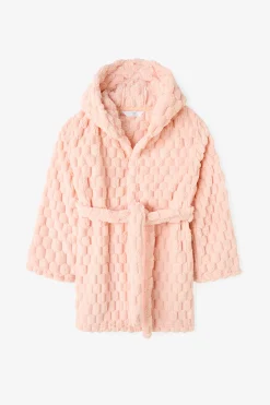 Bata rosa de textura suave para ni&ntilde;as
