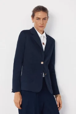 Blazer de punto piqué