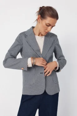 Blazer de punto piqué