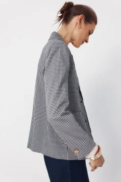 Blazer de punto piqu&eacute;