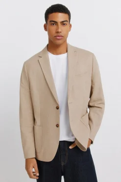 Blazer lino algodón