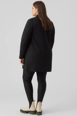 Blazer manga larga con bolsillos talla grande