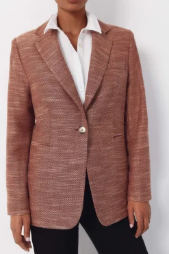 Blazer tejido con textura
