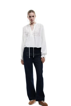 Blusa de brocado