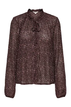 Blusa estampada manga larga
