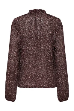 Blusa estampada manga larga