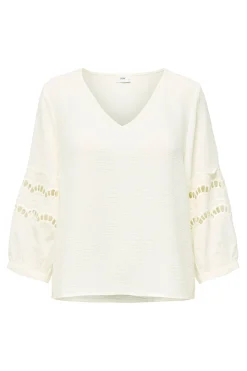 Blusa manga 3/4 encaje