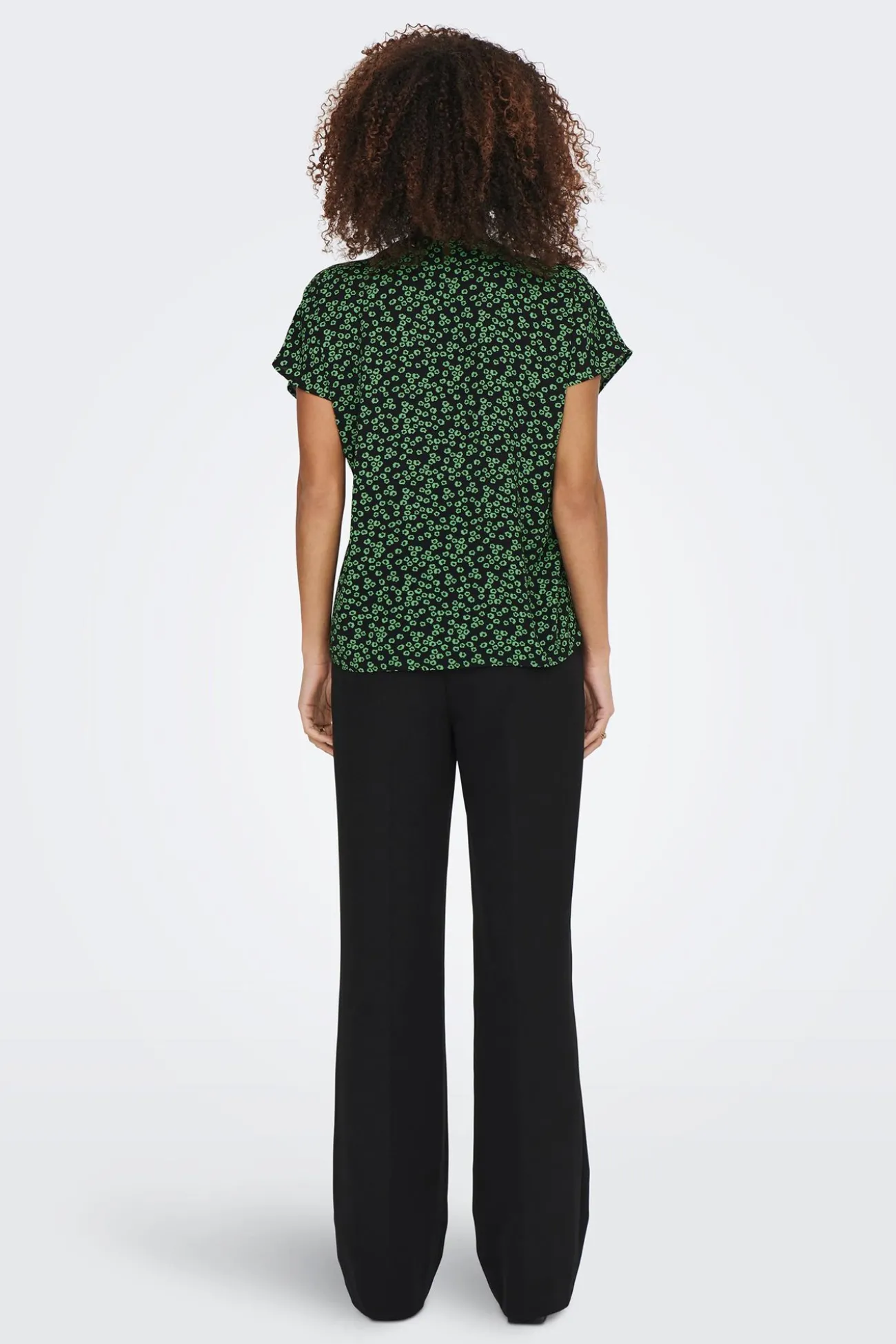 Blusa manga corta lino