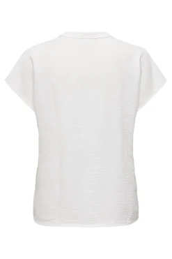 Blusa manga corta lino
