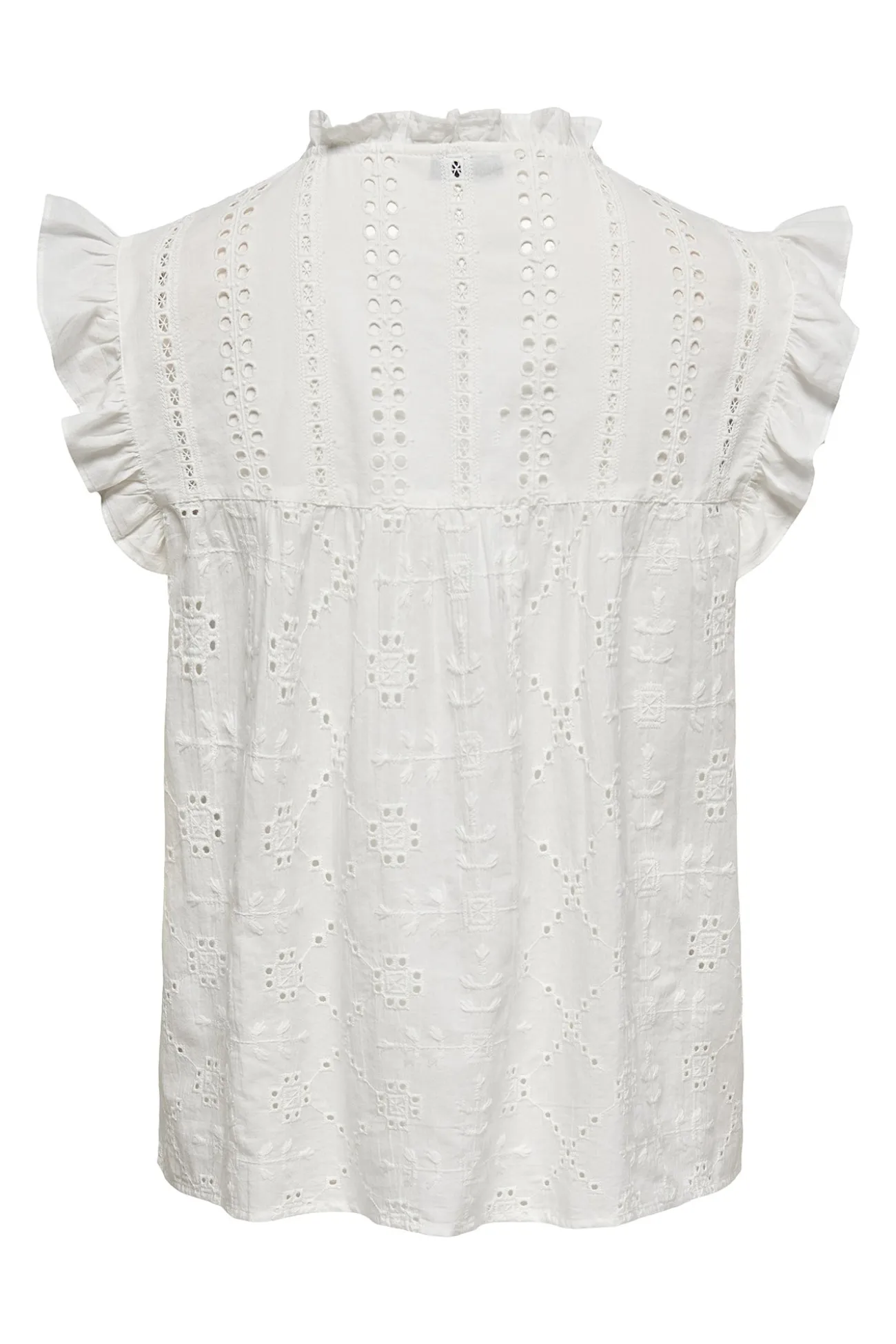 Blusa manga corta volantes