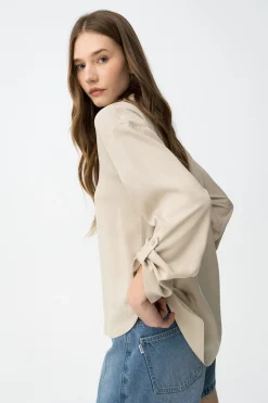 Blusa manga larga