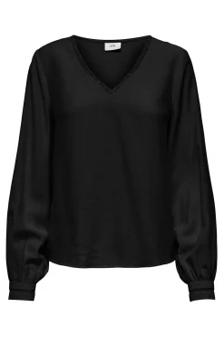 Blusa manga larga bordada