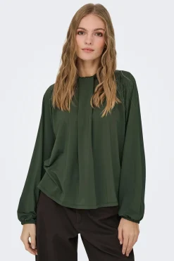 Blusa manga larga fluida