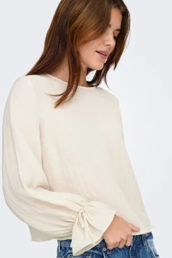 Blusa manga larga fluida