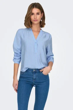 Blusa manga larga fluida