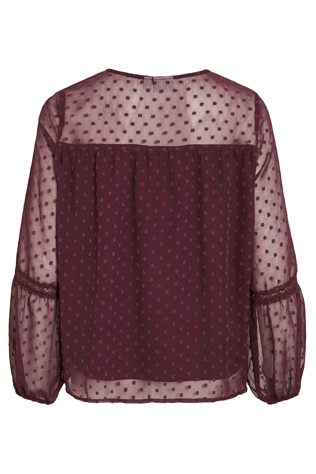 Blusa manga larga plumeti