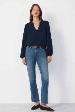 Blusa mao botones