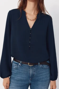Blusa mao botones