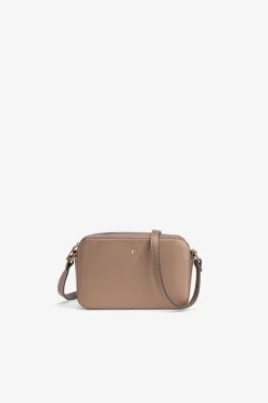 Bolso bandolera efecto piel metalizada