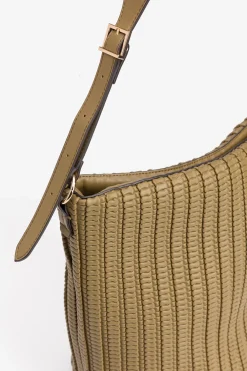 Bolso de Hombro con Textura Grabada
