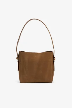 Bolso de Hombro de Ante