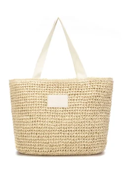 Bolso de hombro raffia