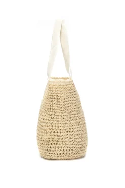 Bolso de hombro raffia