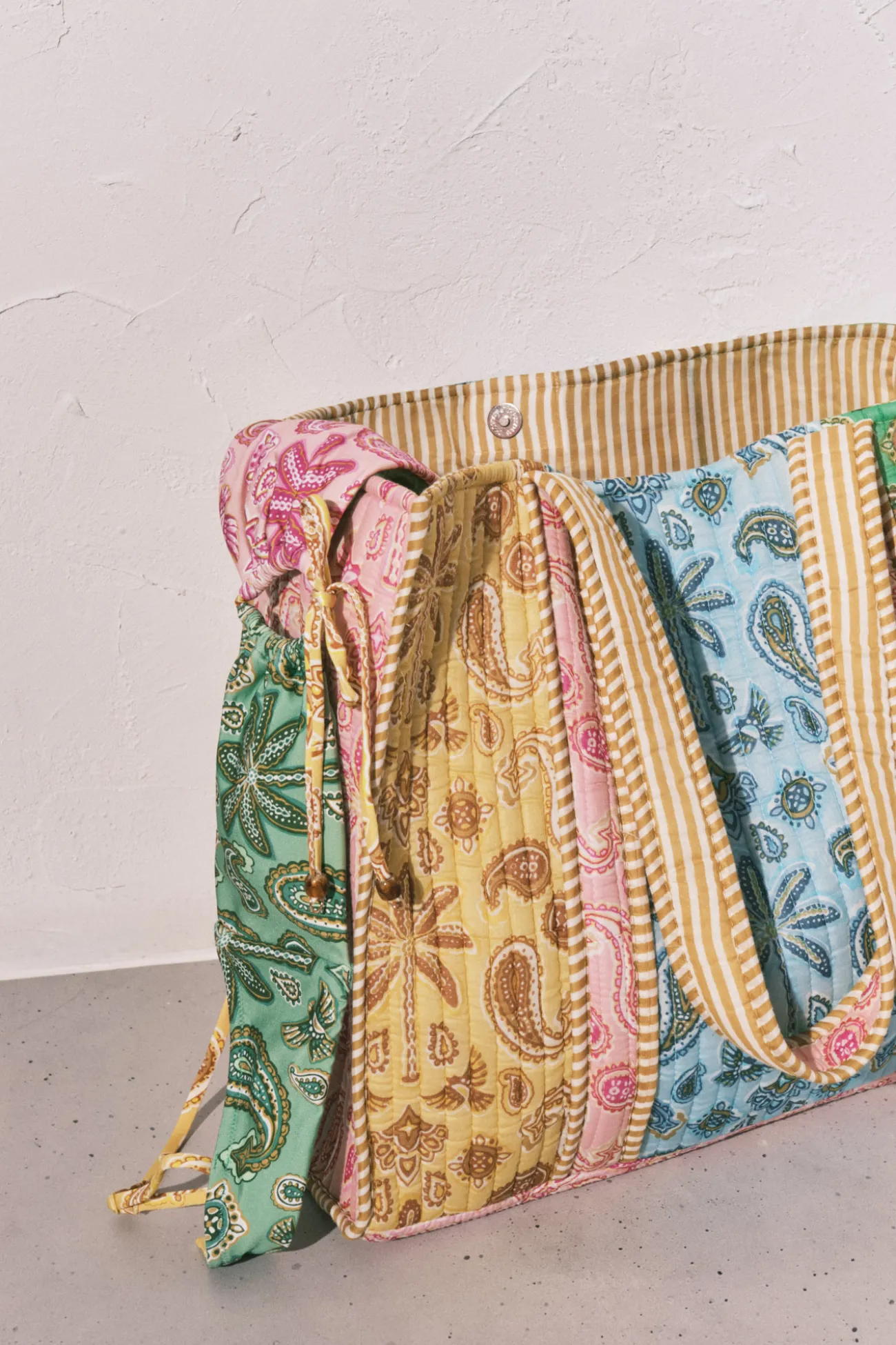 Bolso grande estampado multicolor