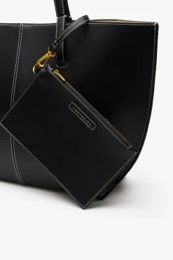 Bolso shopper b&aacute;sico pespuntes