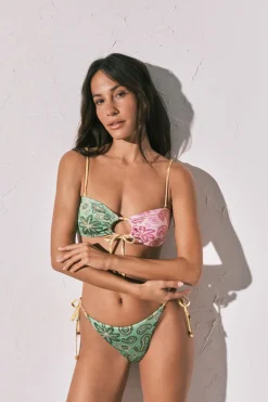 Braga bikini brasile&ntilde;a estampado multicolor