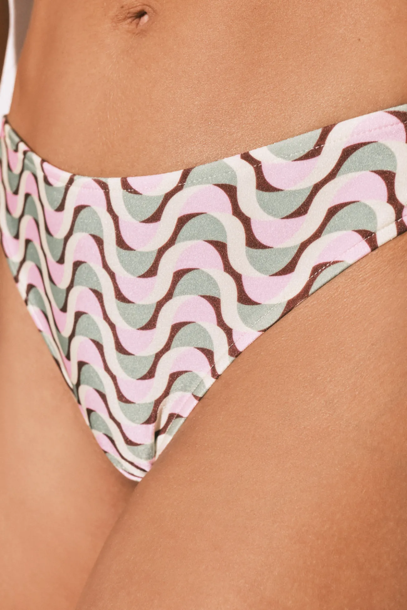 Braga bikini clásica estampado geométrico