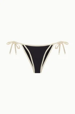 Braga bikini lazos cl&aacute;sica ribetes brillo