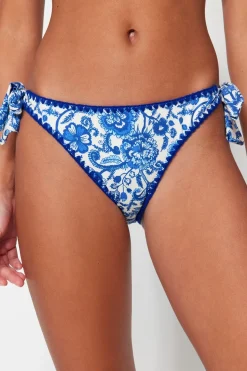 Braga de bikini brasile&ntilde;a damasco lazos
