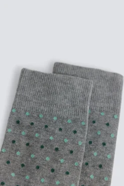 Calcet&iacute;n largo microbordados