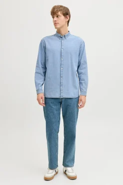 Camisa algodón manga larga relaxed