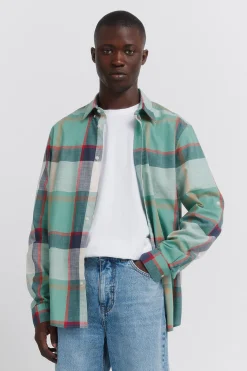 Camisa cuadros algodón ligero