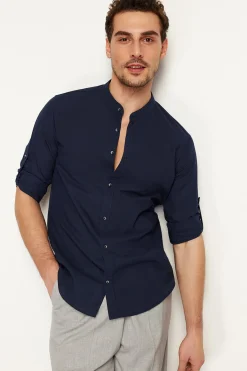Camisa cuello mao