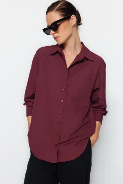 Camisa de algod&oacute;n oversize