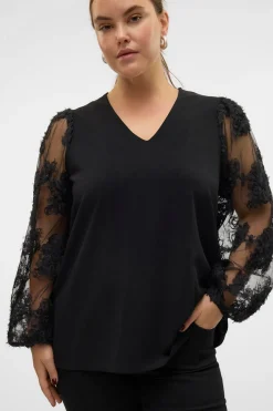 Camisa de manga larga talla grande
