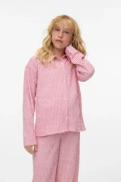 Camisa de manga larga y cuello de solapa