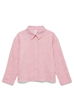 Camisa de manga larga y cuello de solapa