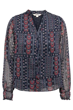 Camisa estampada con lurex