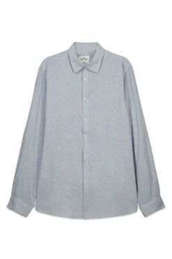 Camisa fil a fil lino viscosa